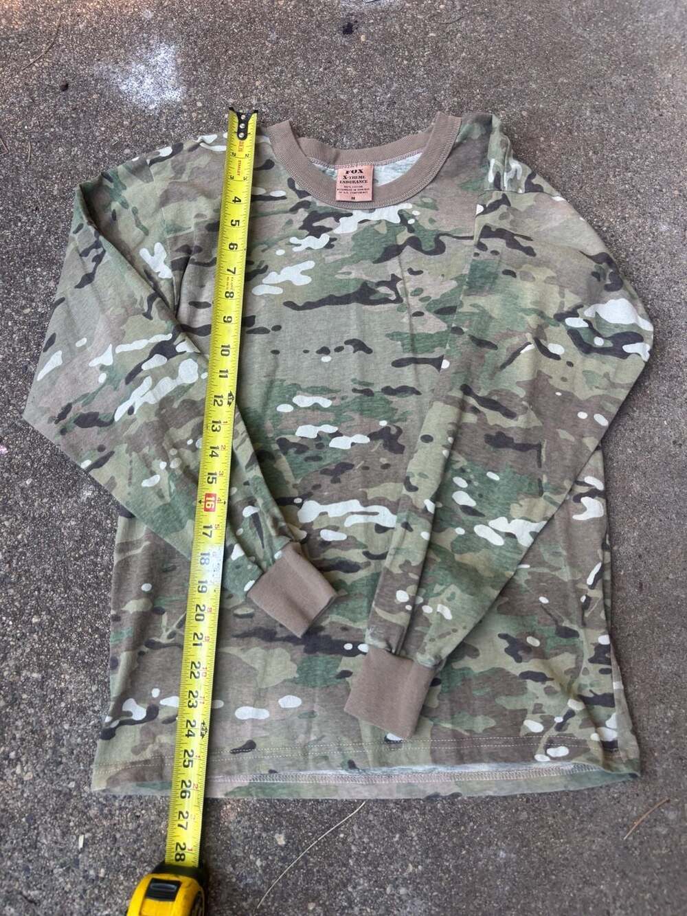 Fox X-Treme Endurance Multicam Camouflage Long Sleeve Tactical T-Shirt